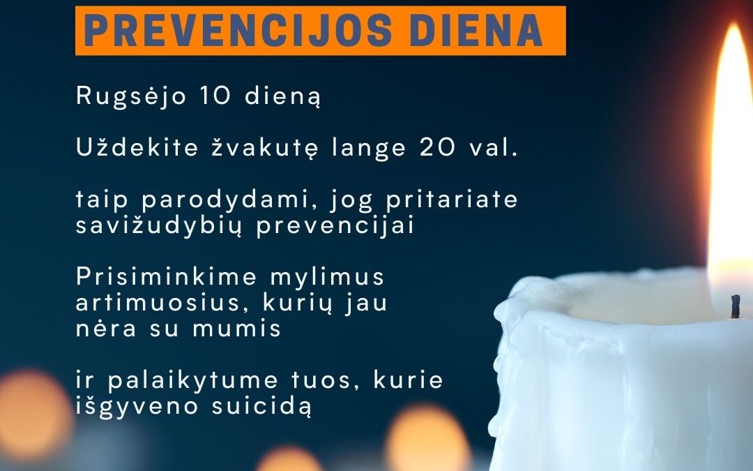 Rugsėjo 10-oji – Pasaulinė savižudybių prevencijos diena